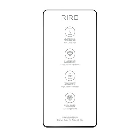 Straight screen tempered glass film（Pack of 1 piece）