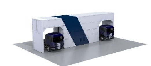 Battery swapping station for trucks 
