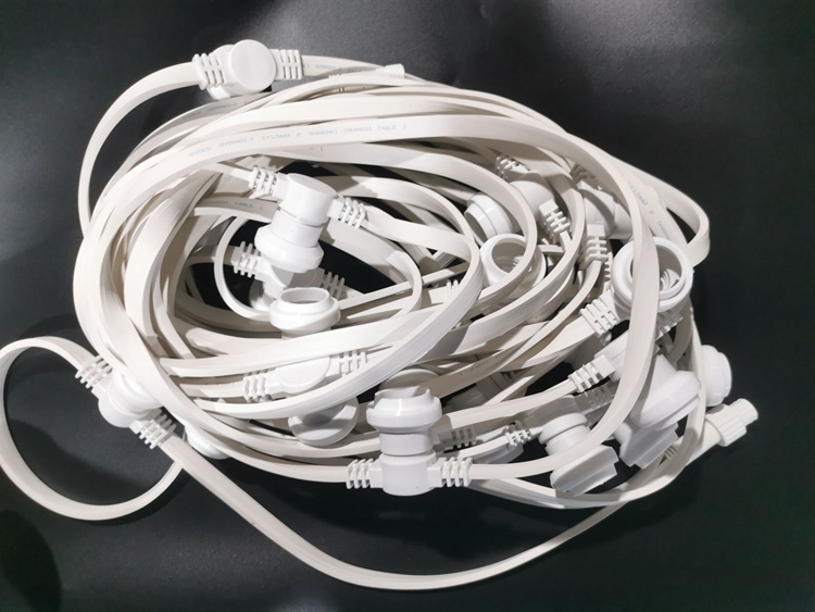 White Festoon Cable