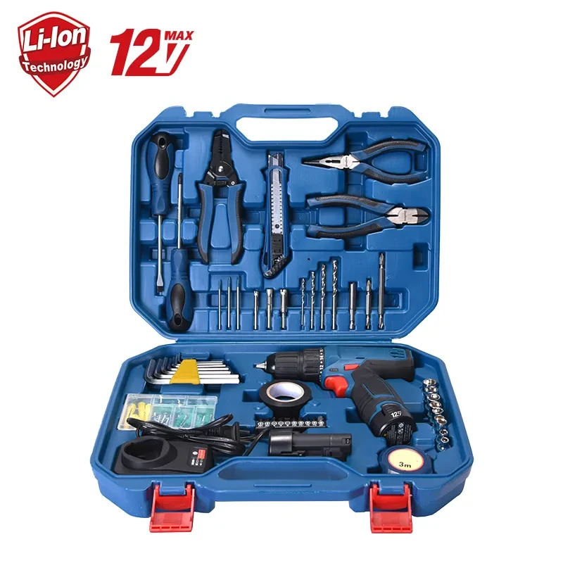 10.8V/2.0Ah Professional Practical Home Kit Electric Cordless Driver Drill Tool Set