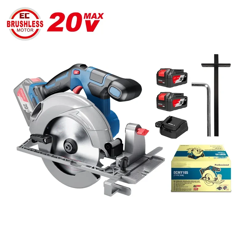 Power Tools 20V 165mm Cordless Circular Saw Brushless Circular Saw