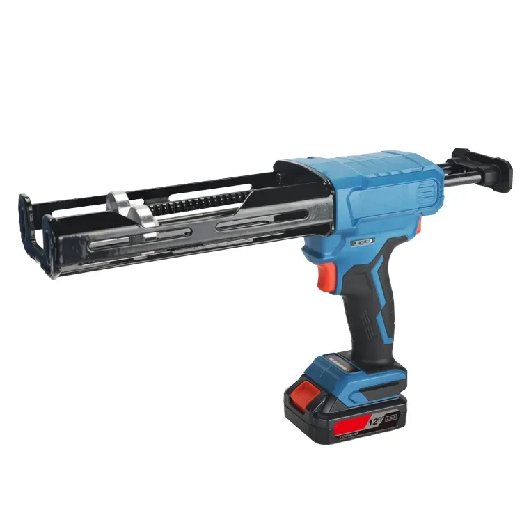 12V electric cordless caulk gun for both cartridge and sausage sealant use