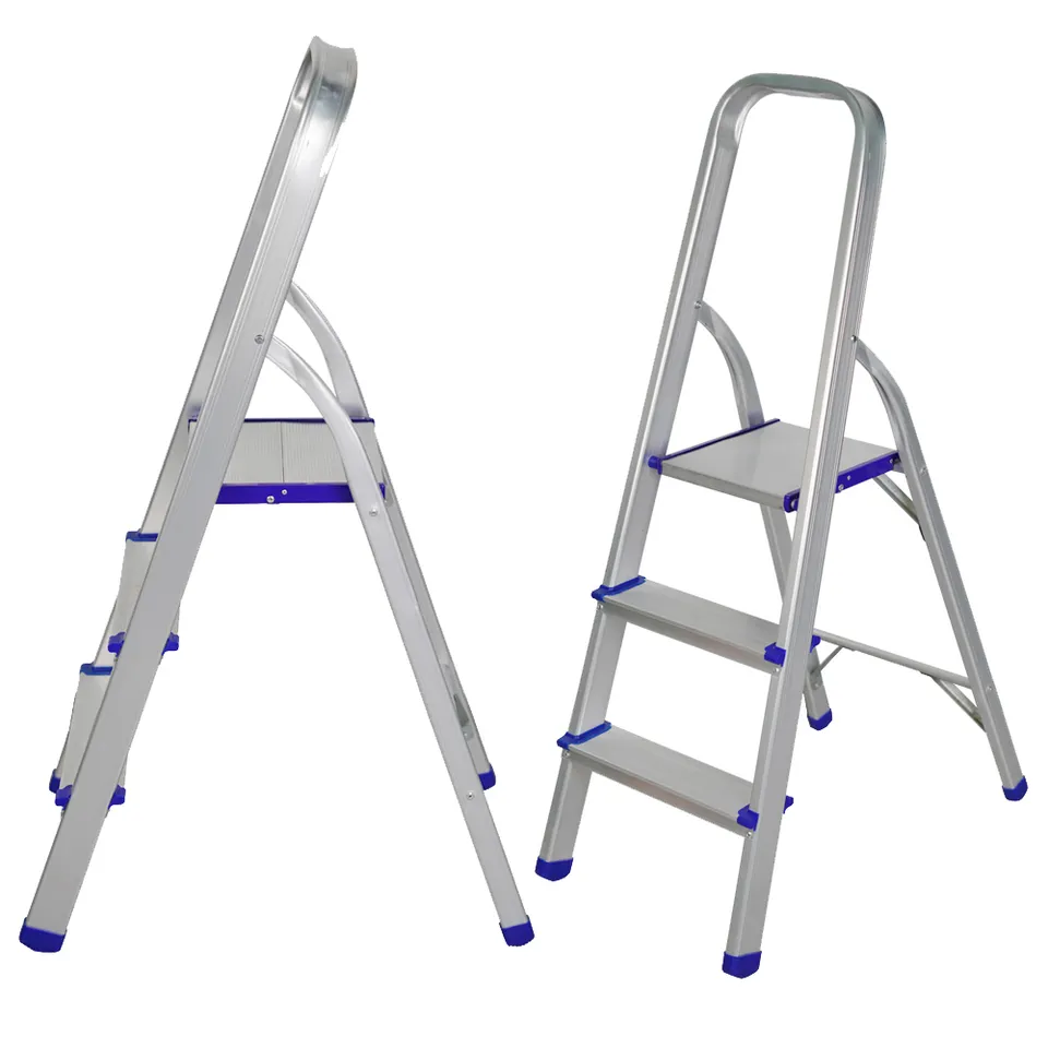 Household Wide Step Ladder Folding Stairs Household Platform Aluminum Folding Ladder