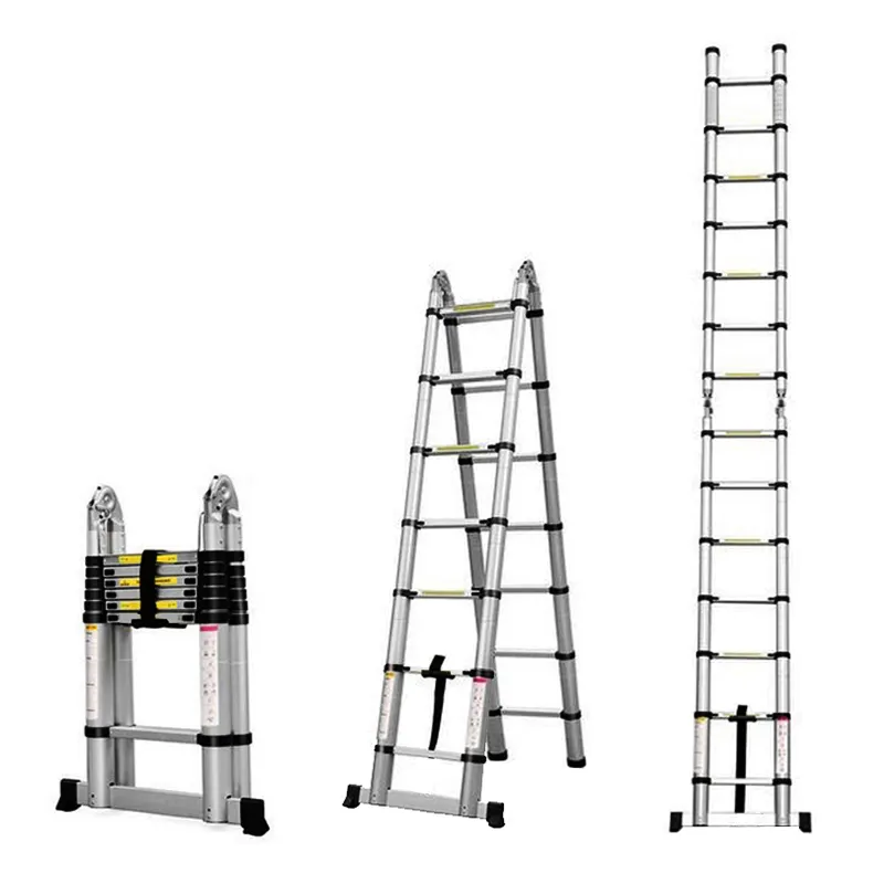 Extension A Frame Ladder Telescopic Extension 6.2m aluminum climbing telescopic ladder