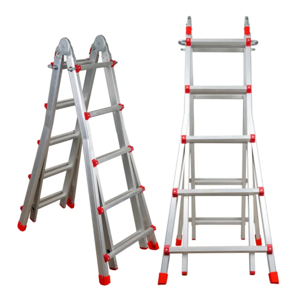 Folding Extending Telescopic Aluminum Ladder Multi-Purpose Folding Ladder With Big Joint