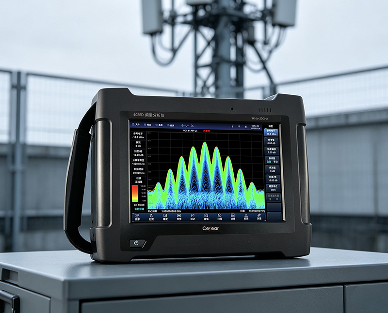 频率测量范围 kHz‑54GHz，整机小巧轻便、环境适应性优异，适用于外场无线通信信号调试及干扰排查。