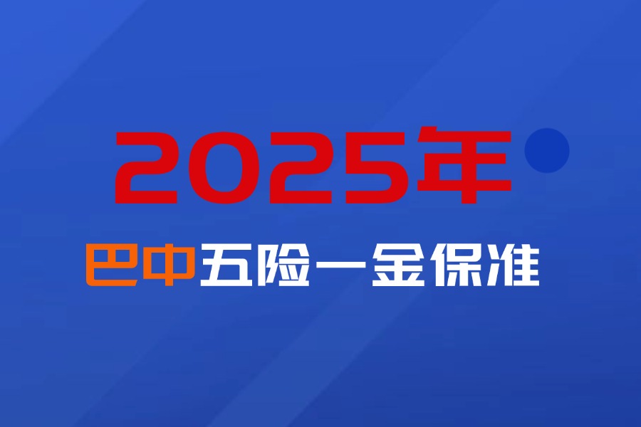 2025年巴中市企业职工社保、医保和公积金缴费最新标准