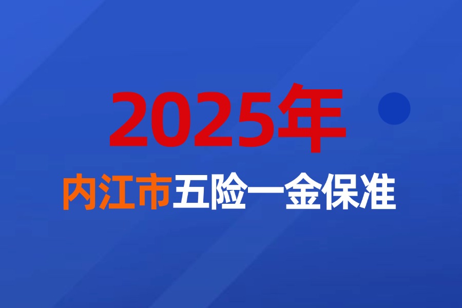 2025年内江市企业职工五险一金缴费最新标准