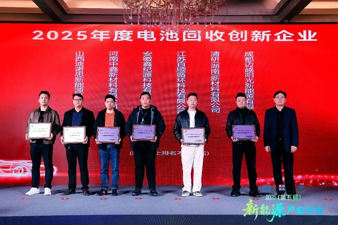 2025年度电池回收创新企业