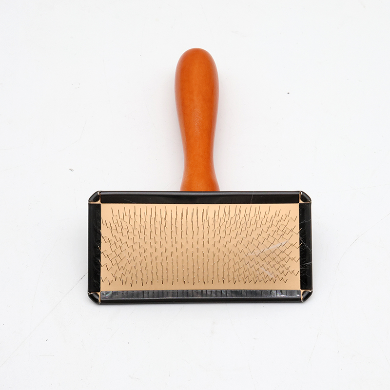 Professional Pet Grooming Tools Customizable Wooden Pet Nail Brush with Stainless Steel Comb for Cats and Dog