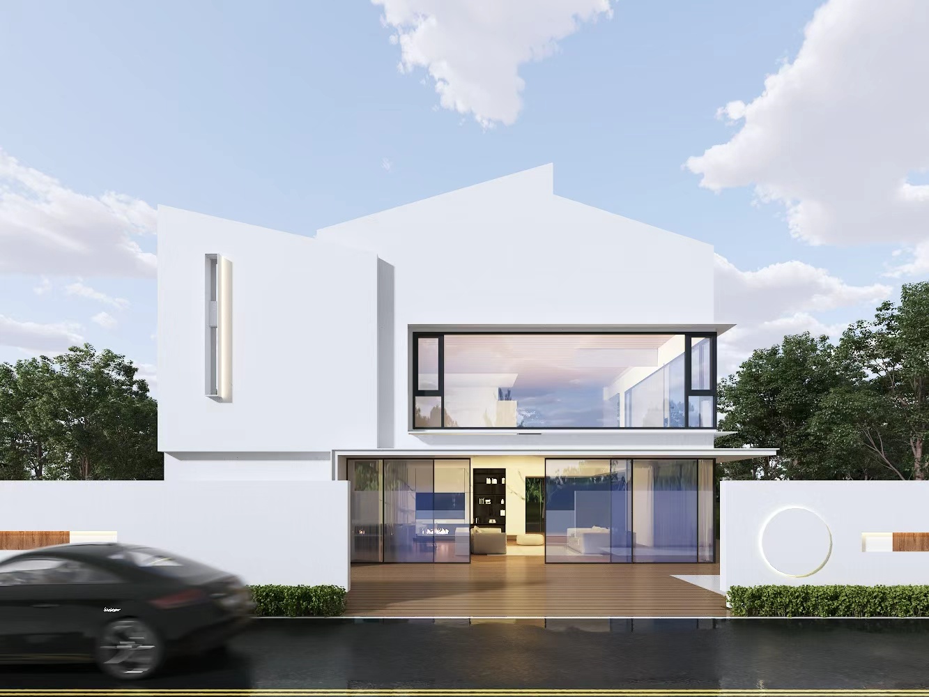 领先者120平框外开一体窗