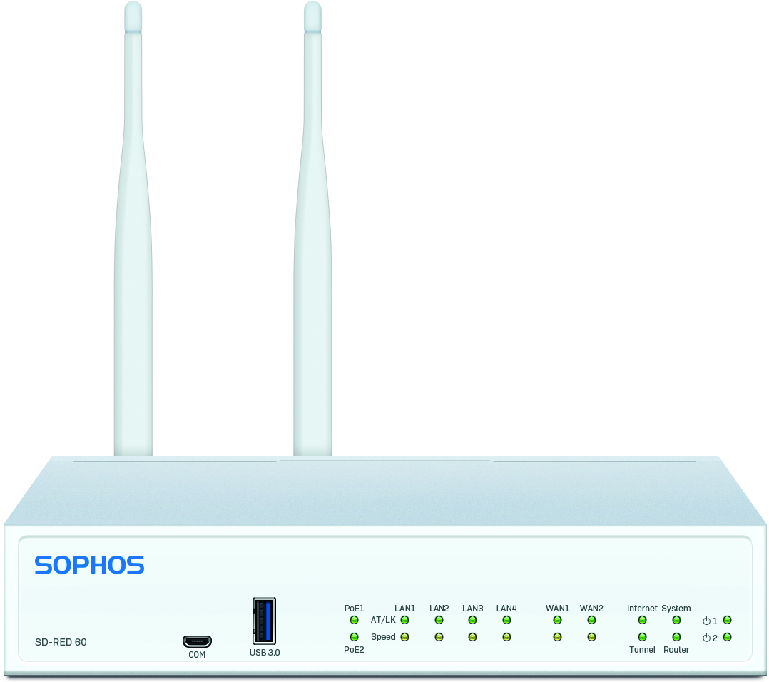 Sophos 60、Sophos SD-60、Sophos SD-RED60、Sophos SD-RED 60 SD-WAN，性能：850Mbps