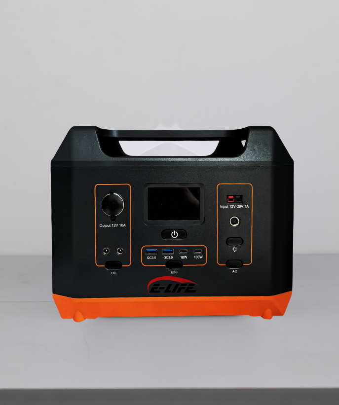 Outdoor portable mobile power supply 1200W black