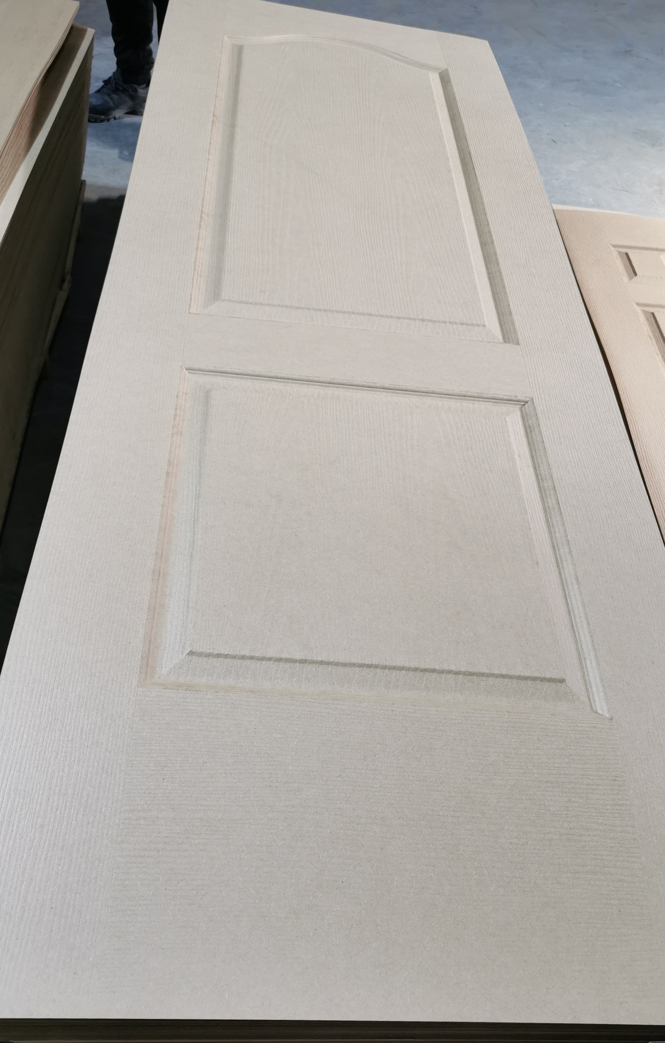 White Primer Prepainted HDF Door Skin Embossed