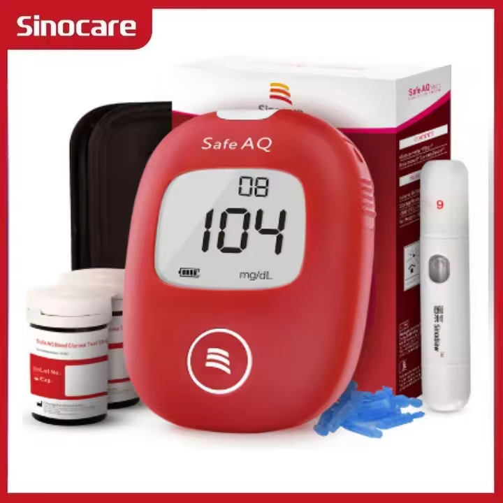 Hot selling Sinocare Safe AQ blood glucose meter is a precise medical blood glucose meter for measuring blood glucose levels XTY004