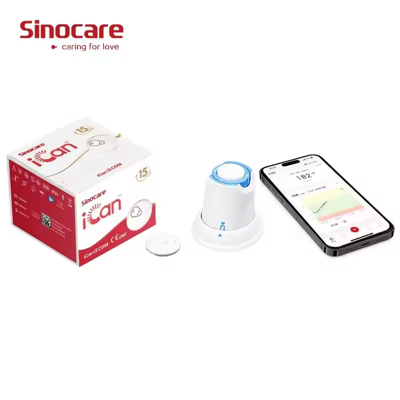 iCan i3 Sinocare Glucometer Blood Continous Glucose Monitor Meter CGM Sensor Glucose CGM Glucose Monitoring System XTY012