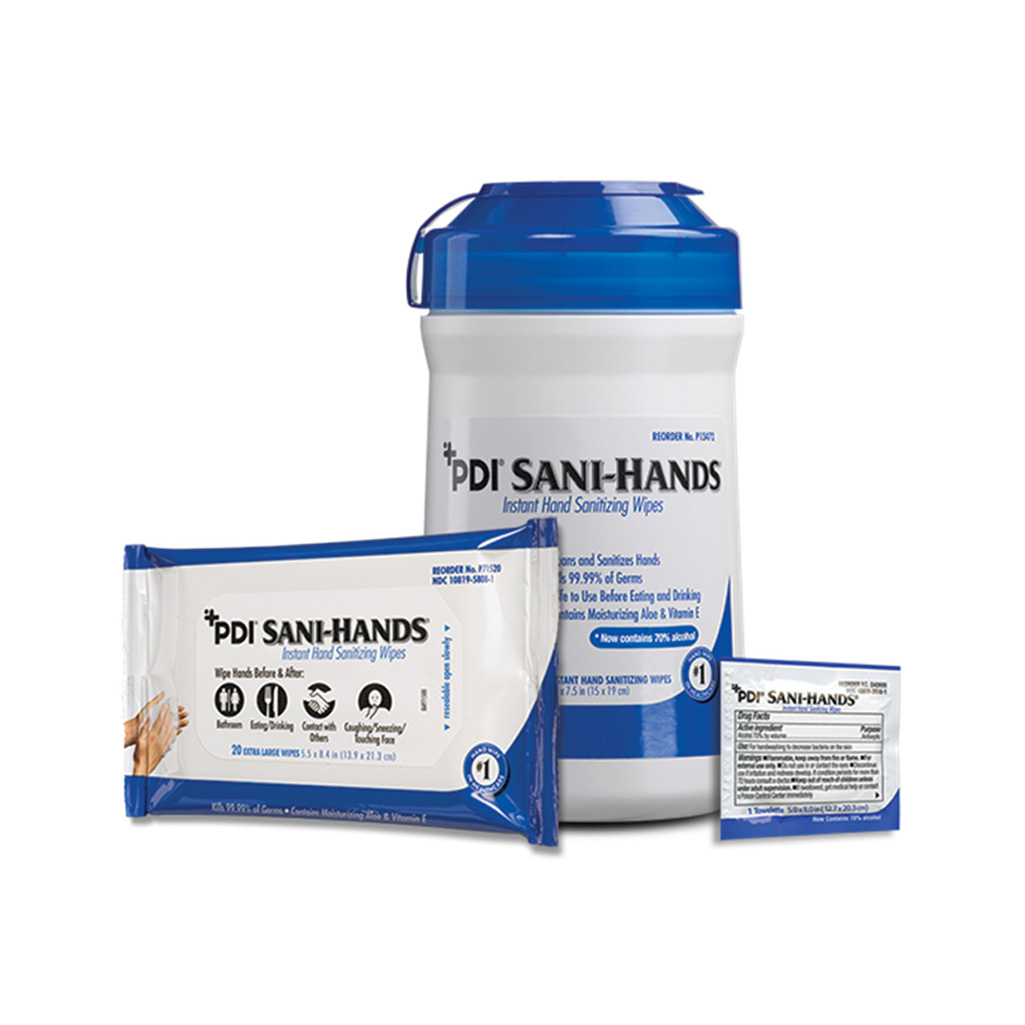 PDI® Sani Hands® Instant Hand Sanitizing Wipes