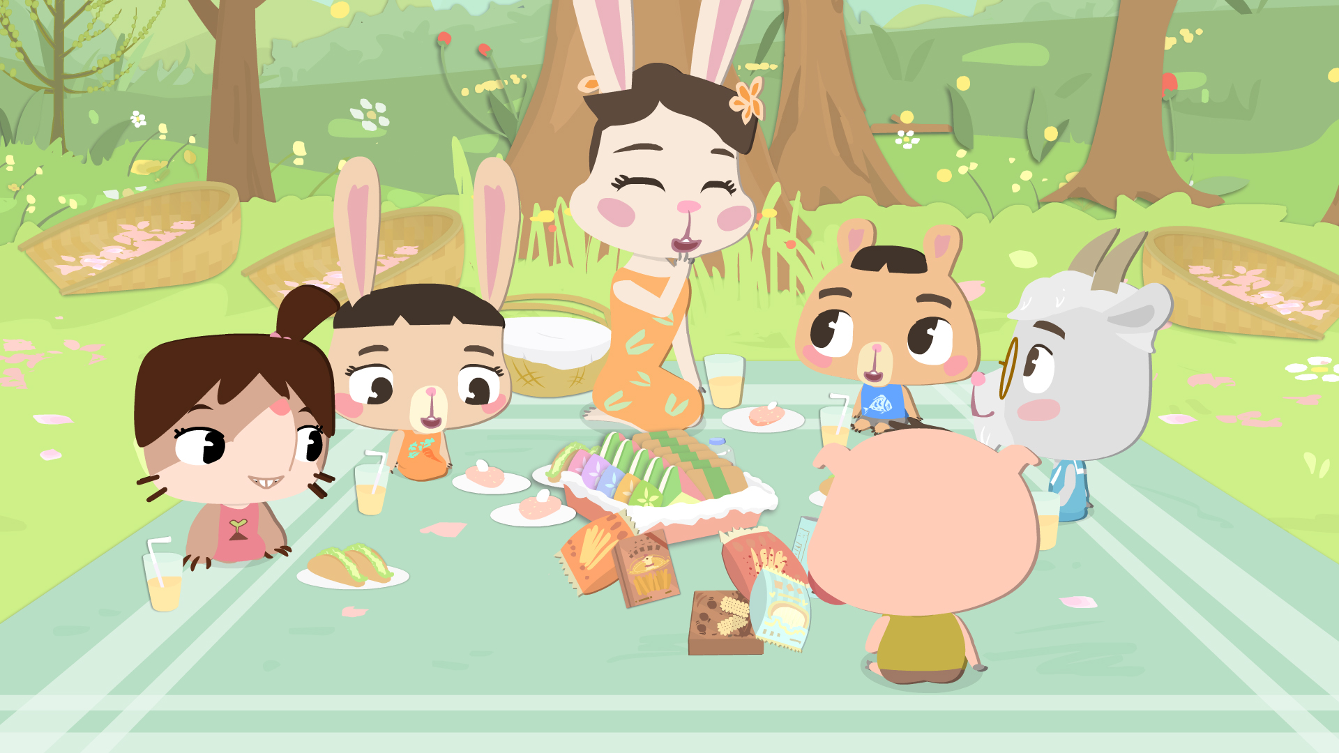 The Moyu Animation Company墨羽动画旗下动画片熊兔子贝贝 Bearabbit Beibei剧照之熊兔子贝贝-春季篇-海报21