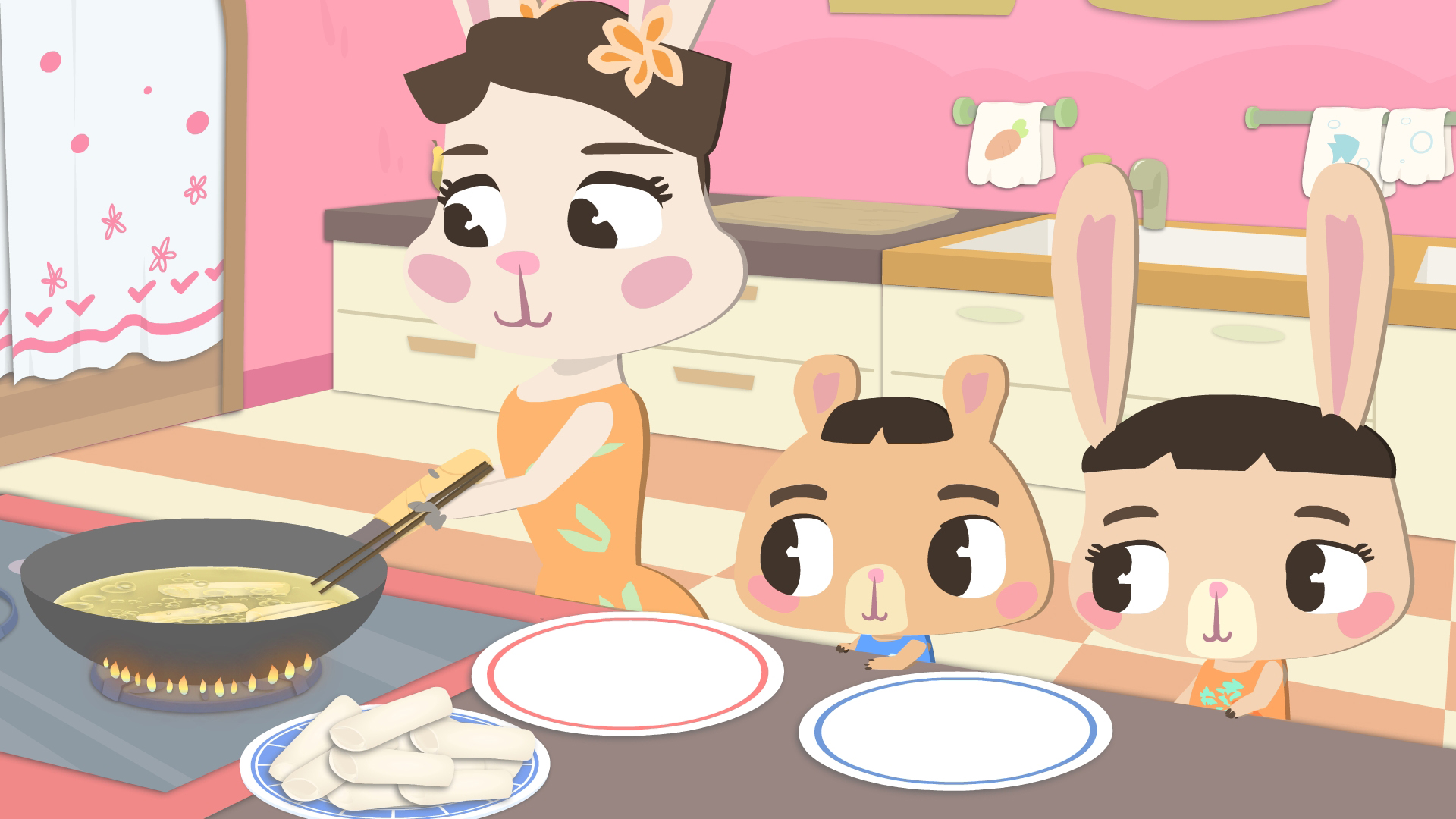 The Moyu Animation Company墨羽动画旗下动画片熊兔子贝贝 Bearabbit Beibei剧照之熊兔子贝贝-春季片-海报15