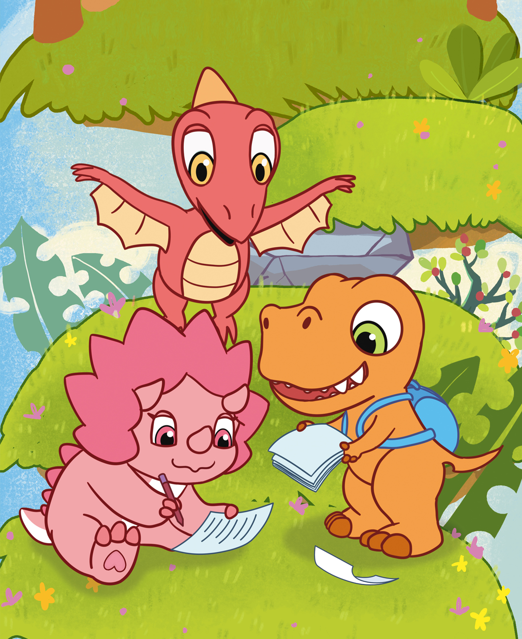 The Moyu Animation Company 墨羽动画旗下动画片三只小恐龙Three Little Dinosaurs剧照恐龙
