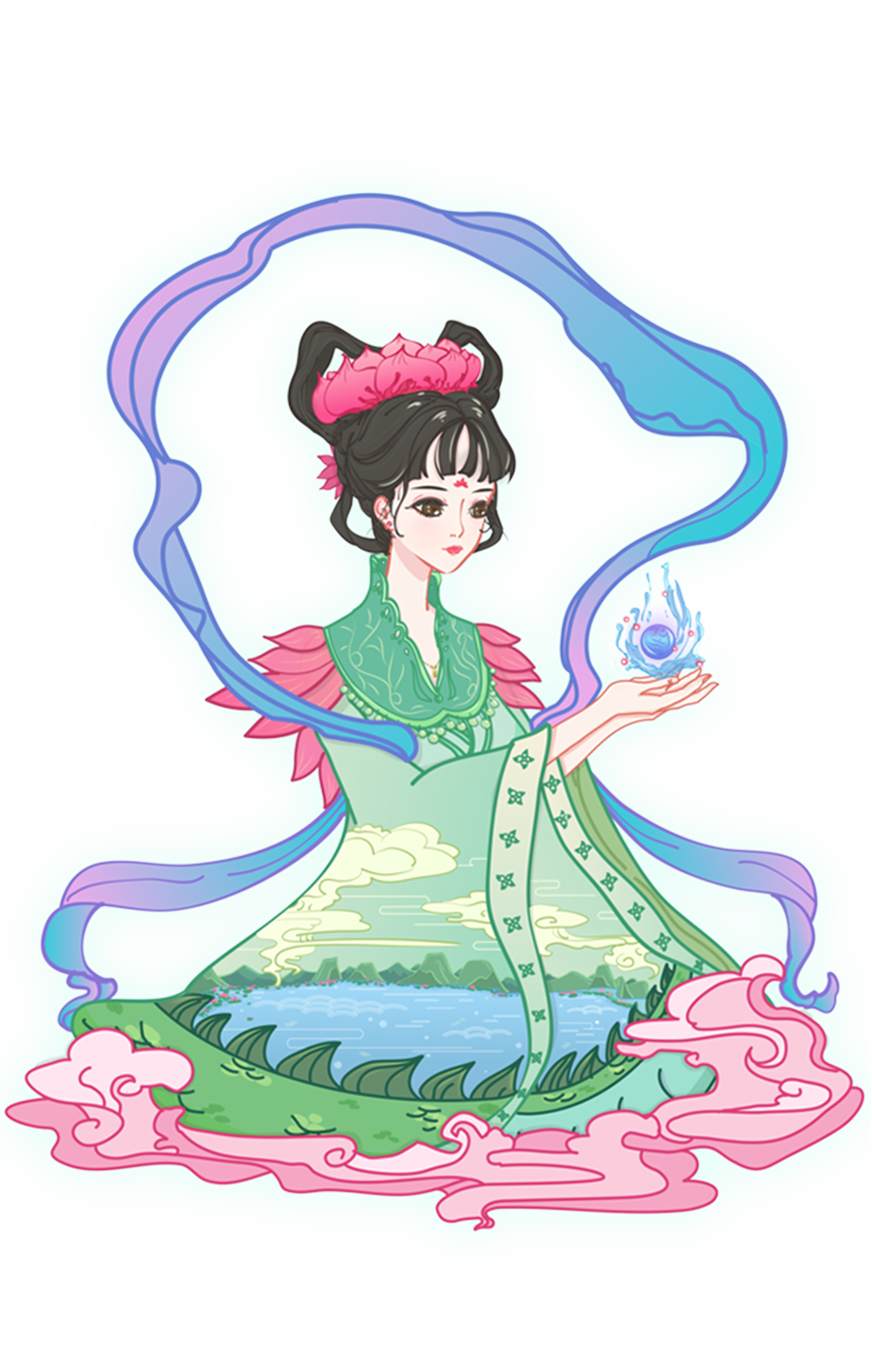 The Moyu Animation Company墨羽动画旗下动画片行游记剧Xing's Traveloguei剧照之荷花-1