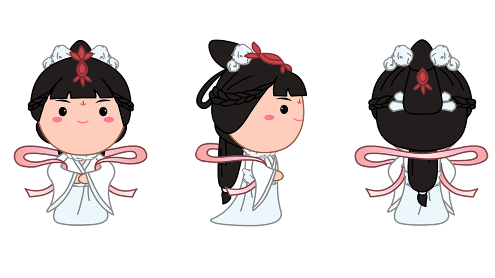The Moyu Animation Company墨羽动画旗下动画片行游记剧Xing's Traveloguei剧照之白狐三视图