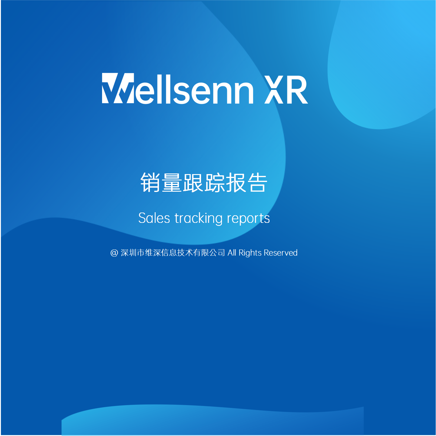 The sales tracking report is based on the sales volume of XR related products on a quarterly basis and is presented in the form of a report after analyst analysis
