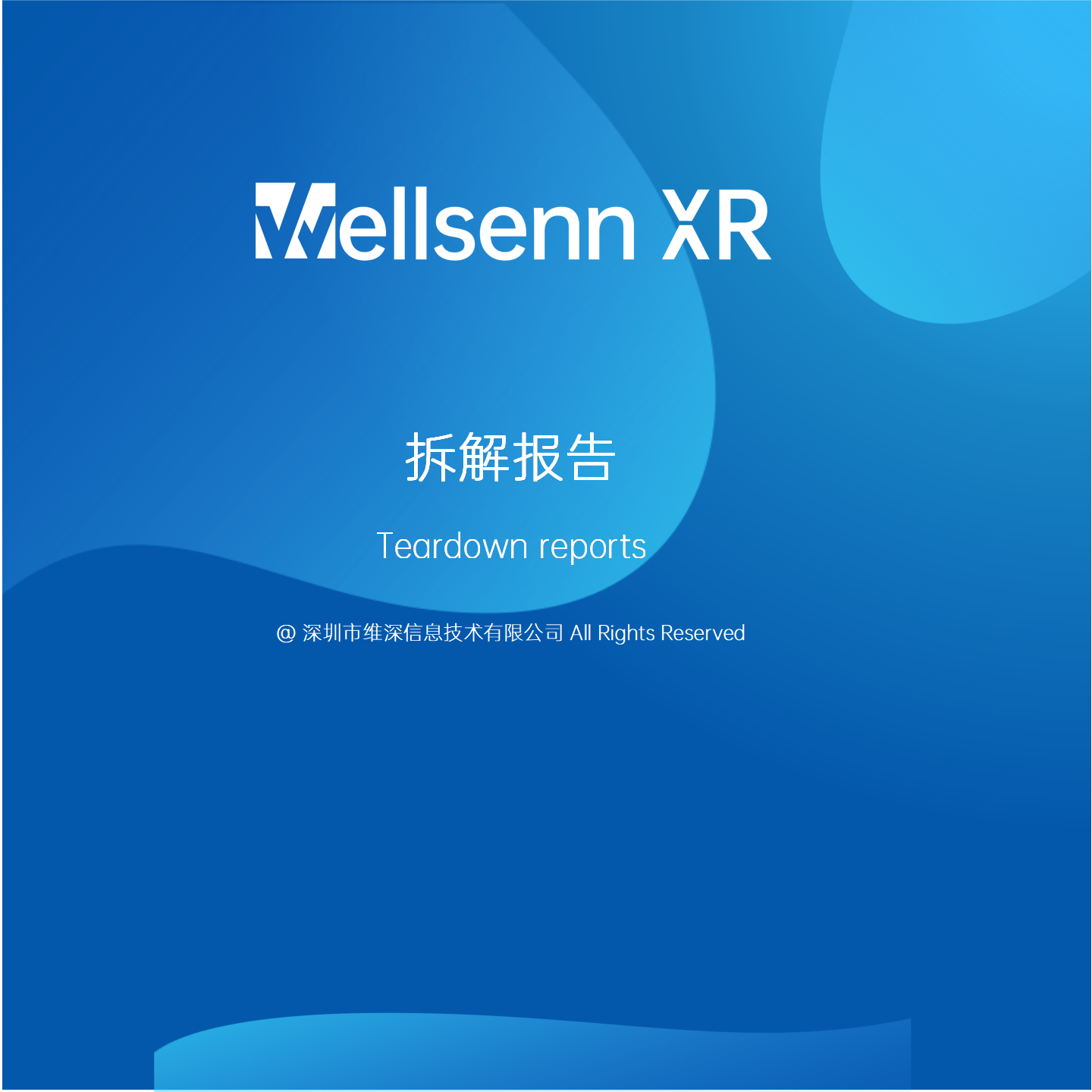 The teardown report is based on the disassembly of popular XR products in the current period, and is presented in the form of a report after analyst analysis