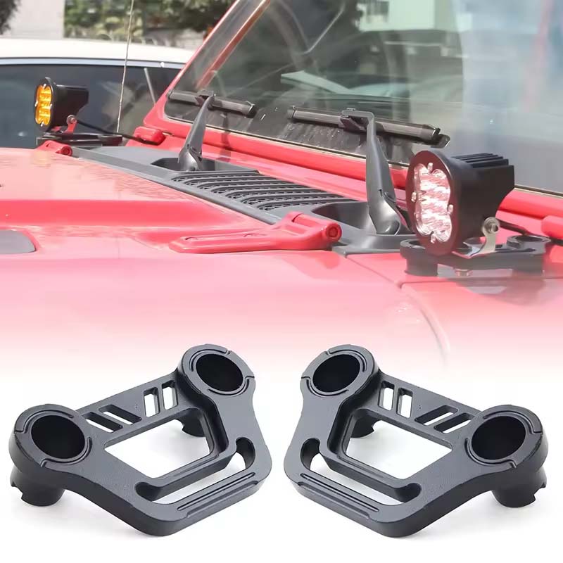 A-Pillar Windshield Light Mount A-pillar Light Mounting Brackets For Jeep Wrangler JL/JLU Gladiator JT