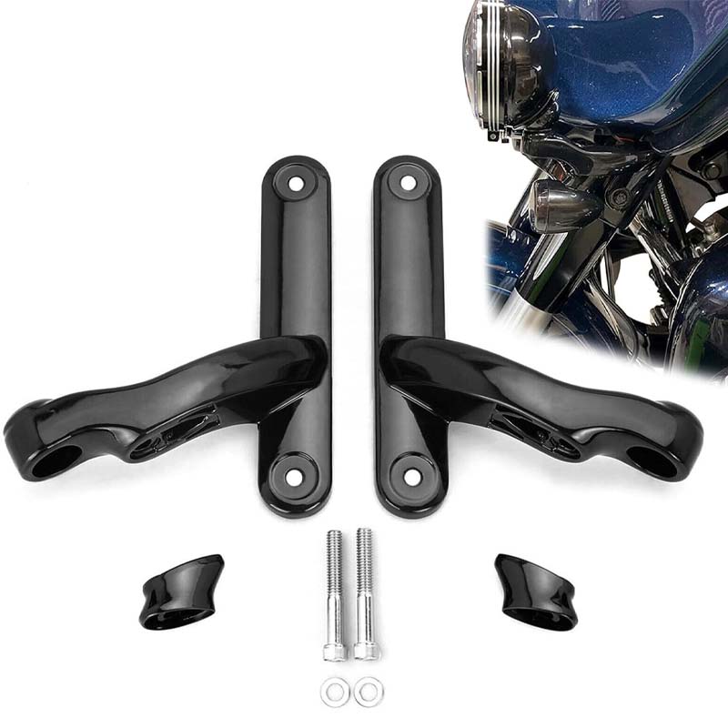 Motorcycle Auxiliary Fog Lamp Light Bracket For Harley Davidson Touring Turn Signal Light Brackets
