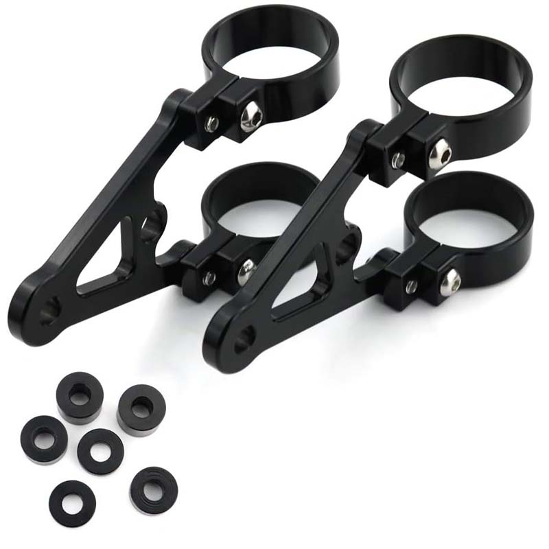 Low price custom to all sizes CNC Aluminium Alloy Motorcycle Headlight Bracket Mount Fork Tubes