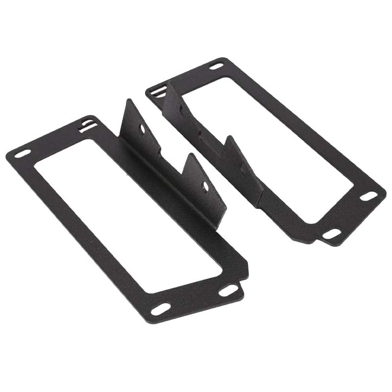 Front Dually Fog Light Hidden Bumper Mounting Brackets for Dodge Ram 2500/3500 2010-2017 Dual Foglamp Upgrade Hidden Bumper Mount Brackets