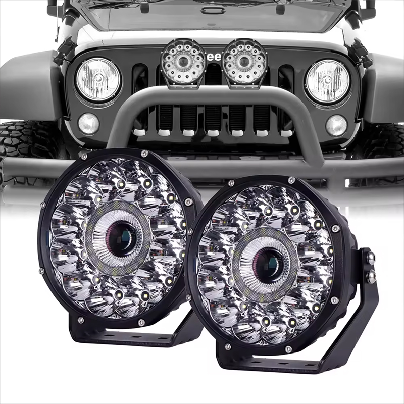 Hot Sale 4X4 Spotlight IP67 7 Inch 10400LM Off Road LED Work Pods Driving Lights Bar LED Front Fog Light Headlights