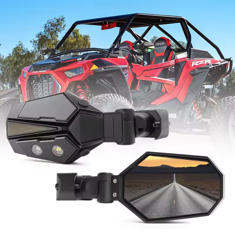 Adjustable UTV Mirrors Polaris Ranger Rear View Mirror UTV Side Mirror Kit For ATV UTV Polaris RZR Can-am X3