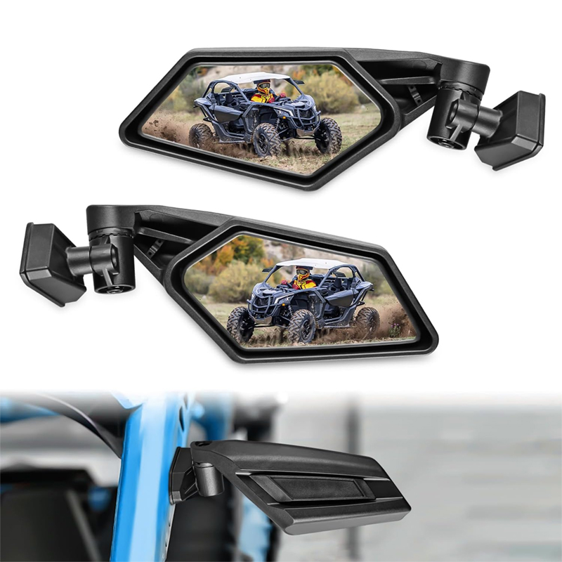 Adjustable Side View Mirror Racing Set Maverick X3 Side Rear view Mirror For Can Am Maverick X3 Suzuki 715002898