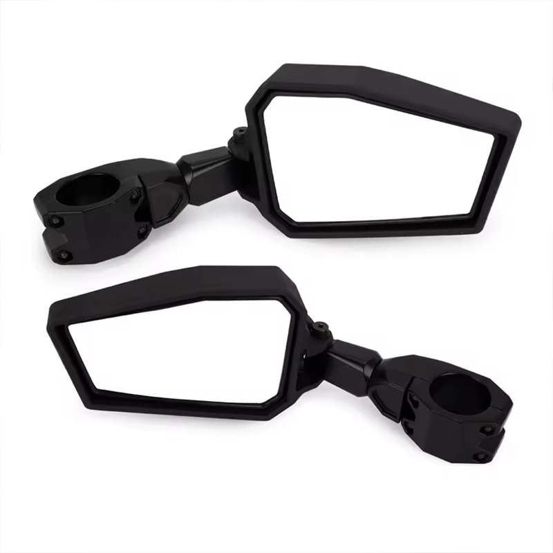 UTV Adjustable Side Mirrors Rear View Mirrors 1.75 