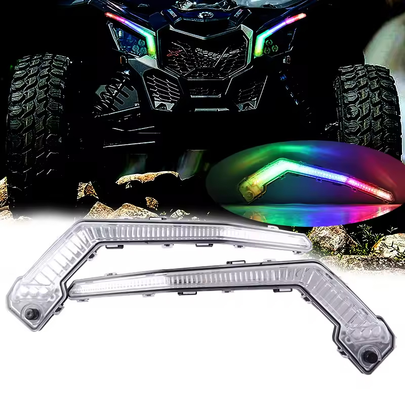 Custom Dream Chasing Color Amber Turn Signl Light Led Fang Accent Running Lights Led Fang Light For Can Am Maverick X3