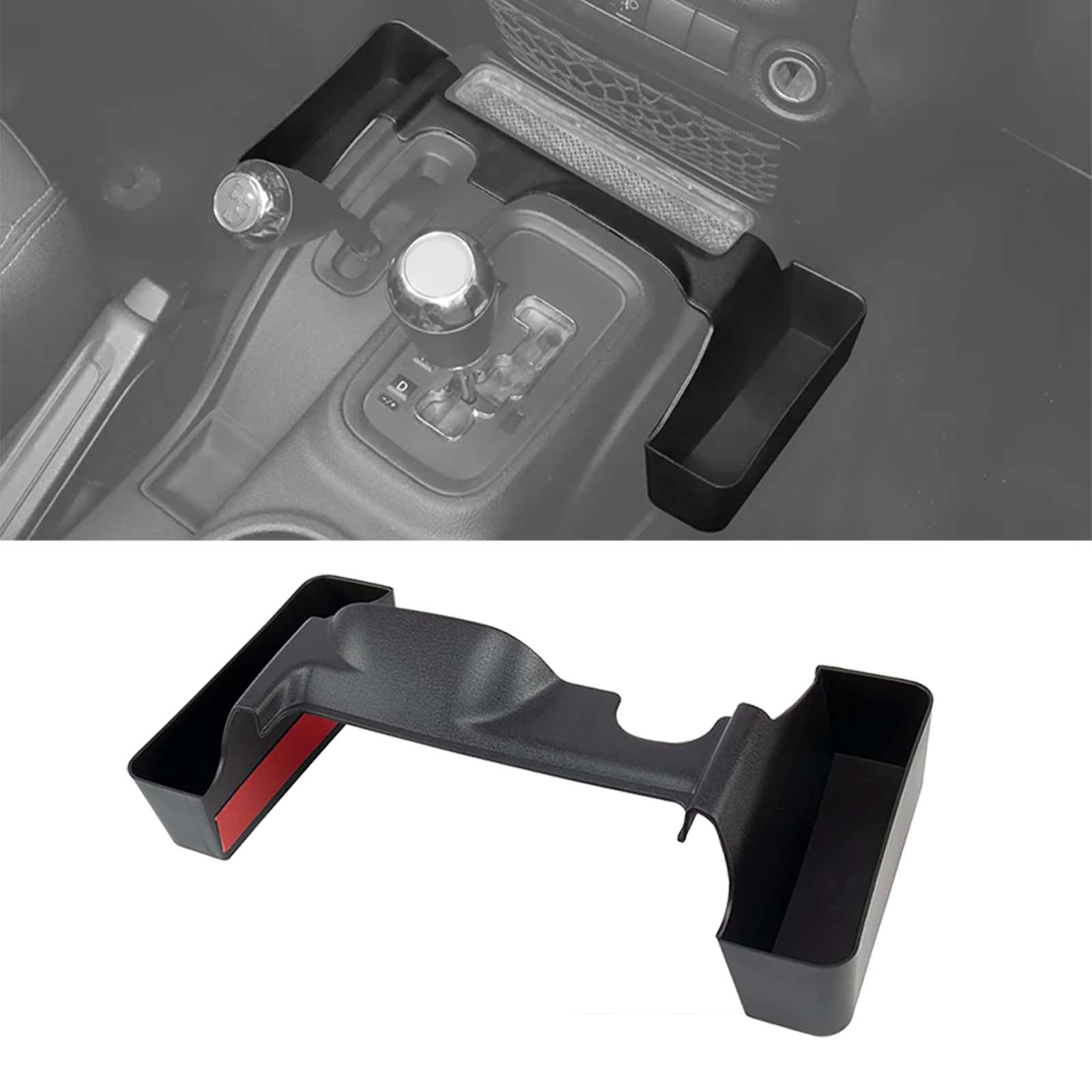 Interior Accessories JK Shifter Storage Box,Black Gear Shift Console Side Tray Organizer For Jeep Wrangler JK 2011-2017