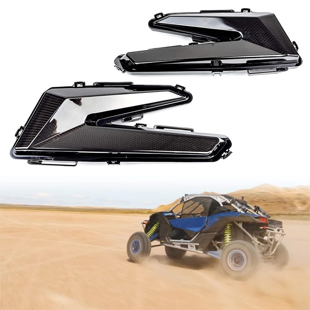 Maverick X3 Tail Lights with Sequential Turn Signal Light Smoked Black LED Taillights Assembly Brake Lamps for Can-Am Maverick X3 XDS XRS Max Turbo R 2017-2022 Replace OE#710004744 710004743