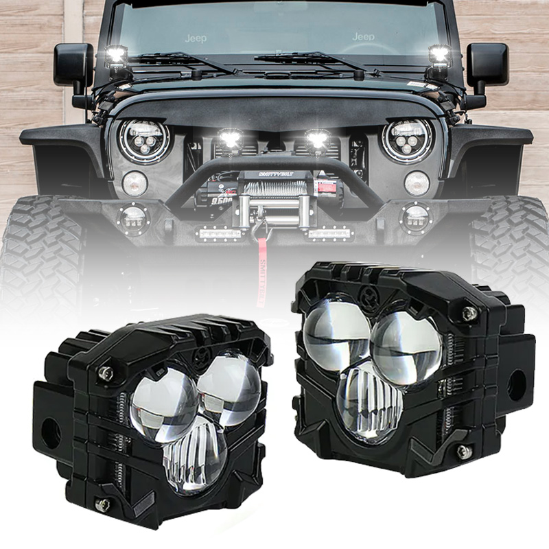3 Inch IP67 Waterproof Off Road Light with Projector Spot Beam LED Cube Lights Pod Lights for Trucks ATV SUV UTV 4x4