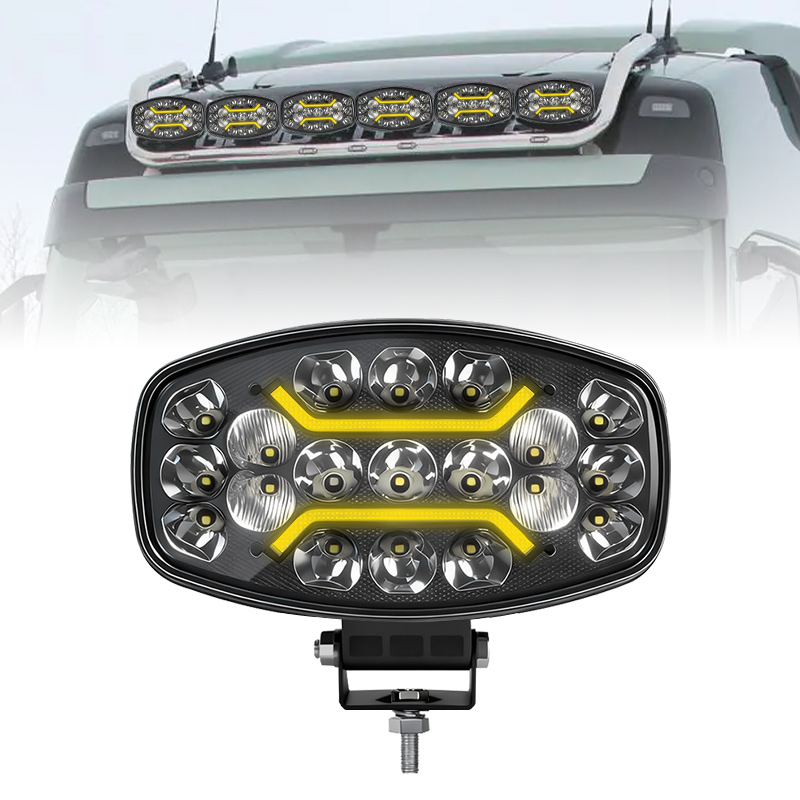 Wholesale 10 Inch LED Work Light Offroad Driving Headlight White Yellow DRL Driving Light for Jeep UTV Boat Bus
