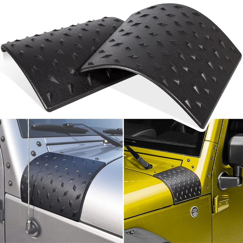 Cowl Body Armor Outer Cowling Cover Corner Guard Fits for Jeep Wrangler Rubicon Sahara Jk Unlimited 2007-2018(Pack of 2)