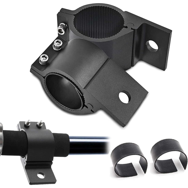 Tube Clamp Mounting Bracket for 3 Inch Bull Bar Roof Rack Roll Cage Mounts LED Square Round Work Light & Light Bar (Adjustable Between 72-79mm/2.8-3.1inch)