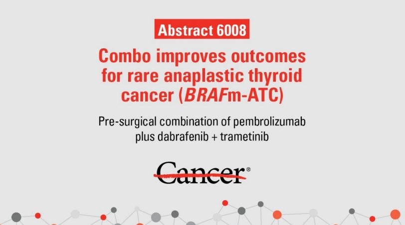 ASCO：术前联合治疗可提高罕见甲状腺癌患者的生存率