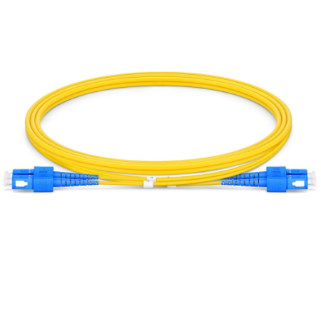 SC/UPC-SC/UPC双芯单模OS2光纤跳线-2.0mm PVC(OFNR)