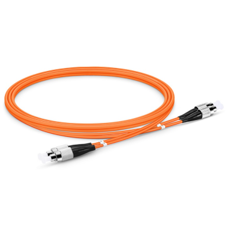 FC/UPC-FC/UPC双芯多模（OM1）光纤跳线电信级62.5/125-3.0mm