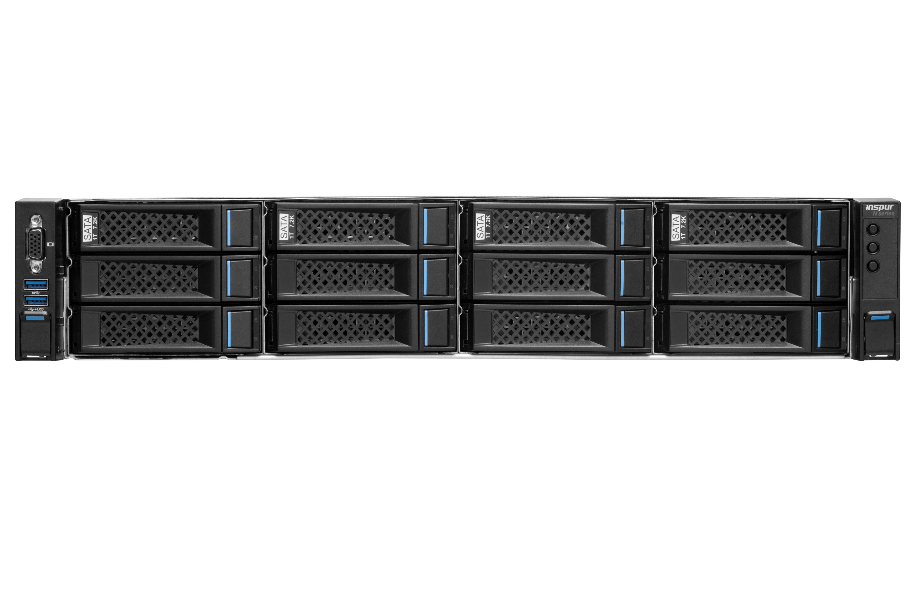 服务器 浪潮/inspur NF2180M3 FT-2000+/128G/480G SSD+1TB*4 HDD/支持RAID 0/1/5/10