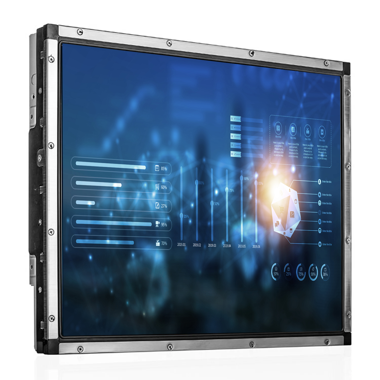 INDUSTRIAL SAW TOUCH MONITOR19'' OPEN FRAME KT-190-SP0S001