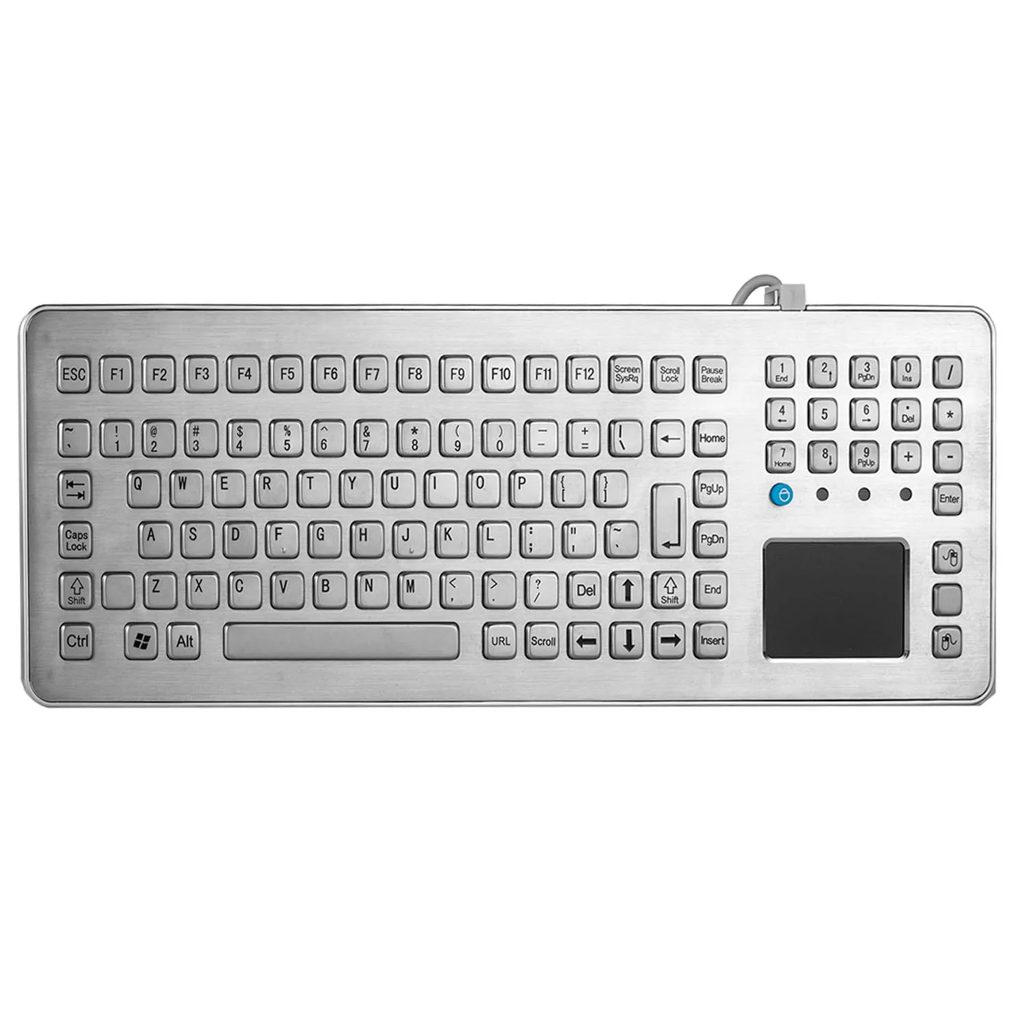 Rugged desktop keyboard with touchpad KB-000-NW0S0P3 desk