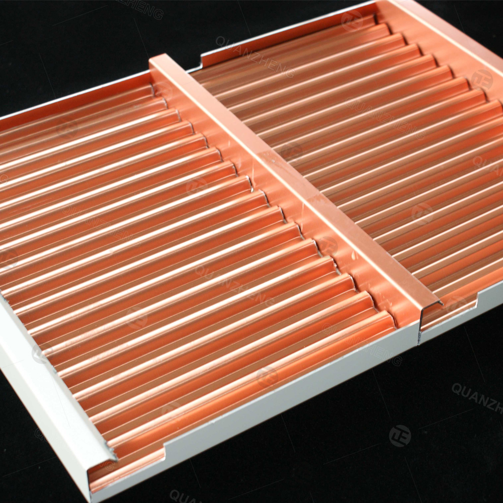 全正单面瓦楞板铝单板铝瓦楞吊顶外墙板吸音保温环保绿色铝装饰板